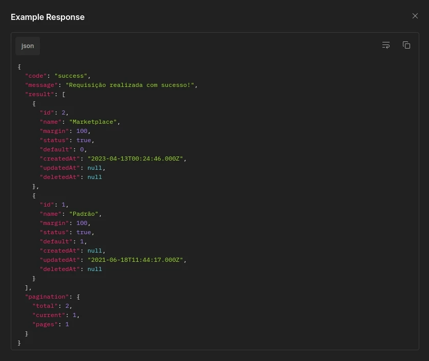 Exemplo de API