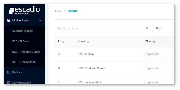 Multilojas Escadio E-commerce
